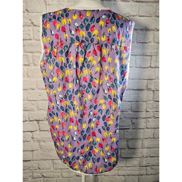 Anthony Richards Women's TShirt Tank Apron Purple‎ Fruit Dbl Pocket New XL - Picture 6 of 11